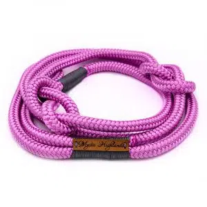 4UniqueDogs Seil Retrieverleine Granny Pink Grau