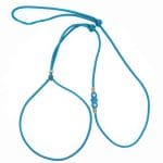 4UniqeDogs Ausstellungsleine Paracord neon turquoise