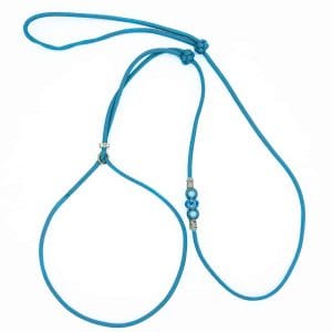 4UniqeDogs Ausstellungsleine Paracord neon turquoise