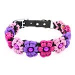 4UniqueDogs Halsband Paracord Flower Power5