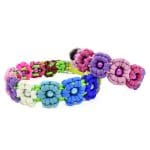 4 Unique Dogs Halsband Flower Power aus Paracord