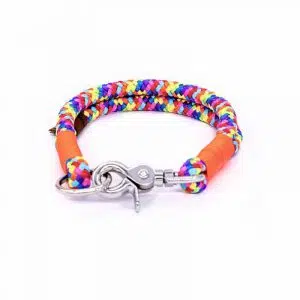 4UniqueDogs Seil-Halsband "Rainbow"