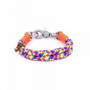 4UniqueDogs Seil-Halsband "Rainbow"