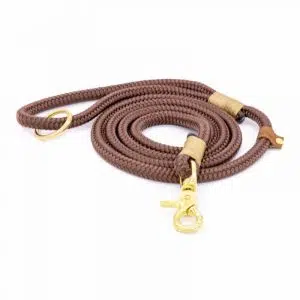 4 Unique Dogs Chocolate Braid Leine