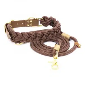 4 Unique Dogs Chocolate Braid Seil-Set