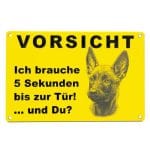 Schild mit Foto "5 Sekunden"