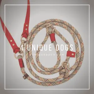4UniqueDogs.com 4in1 Leine Red Berry Chic