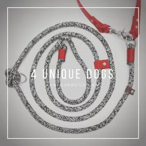 4UniqueDogs.com 4in1 Leine Red Noise Chic
