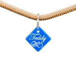 Anhänger - Hundemarke Acryl mit Namen - Raute – Bild 4