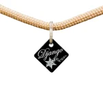 Anhänger - Hundemarke Acryl mit Namen - Raute – Bild 2