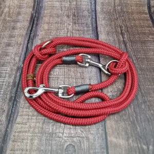 4UniqueDogs_2,10m_Hundeleine_Raspberry_Graphite_10mm