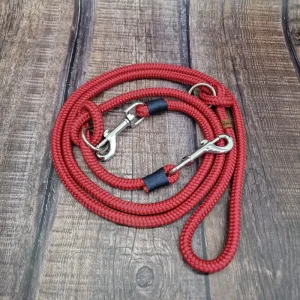 4UniqueDogs_2,10m_Hundeleine_Raspberry_Navy_10mm