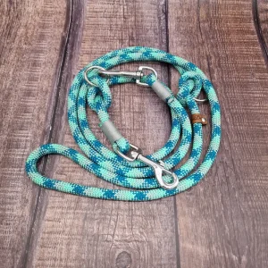 4UniqueDogs_2,10m_Hundeleine_Smaragd_Grey_10mm