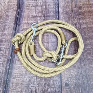 4UniqueDogs_2,20m_Hundeleine_Beige_10mm