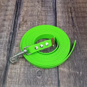 4UniqueDogs_5m_Schleppleine_Hexa_20mm_Neon_Grün