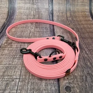 4UniqueDogs_Chihuahua_Führleine_Biothane_Pastell_Rosa_Schwarz