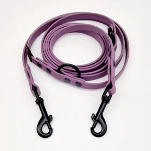 Biothane Hundeleine Marvelous Mauve 3m 3-fach verstellbar