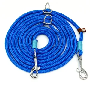 Hundeleine Dunkelblau 3m 2-fach stufenlos verstellbar